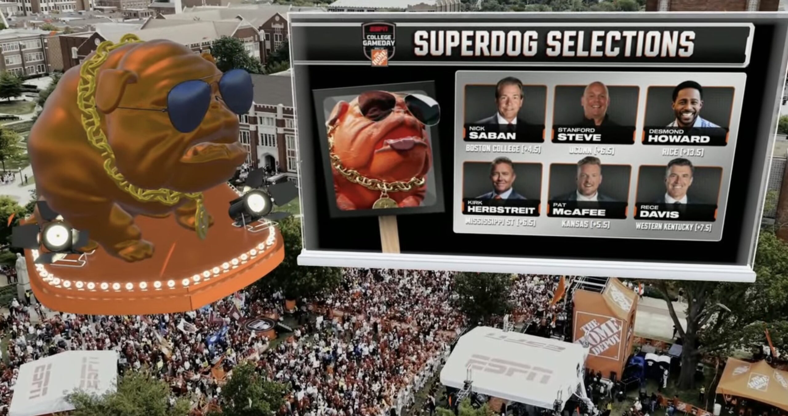 Saturday morning College Gameday picks! Stanford Steve’s board, Super Dog picks, celebrity guests and more! – Cole’s Gameday Blog Saturday morning College Gameday picks! Stanford Steve’s board, Super Dog picks, celebrity guests and more! – Cole’s Gameday Blog
