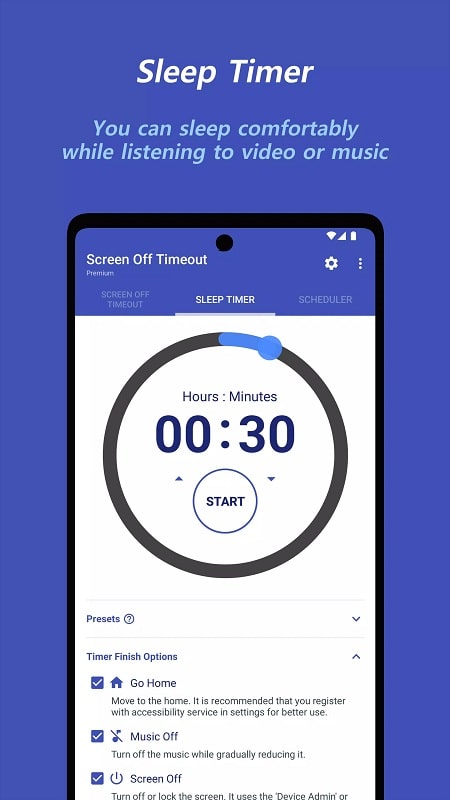 Screen Off Timeout mod