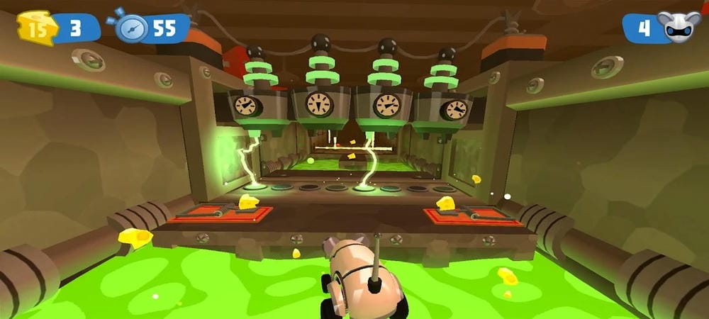 Overcome many difficult levels in MouseBot MOD APK