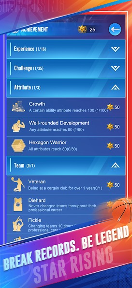 Unlock new abilities in Star Rising Basketball MOD APK