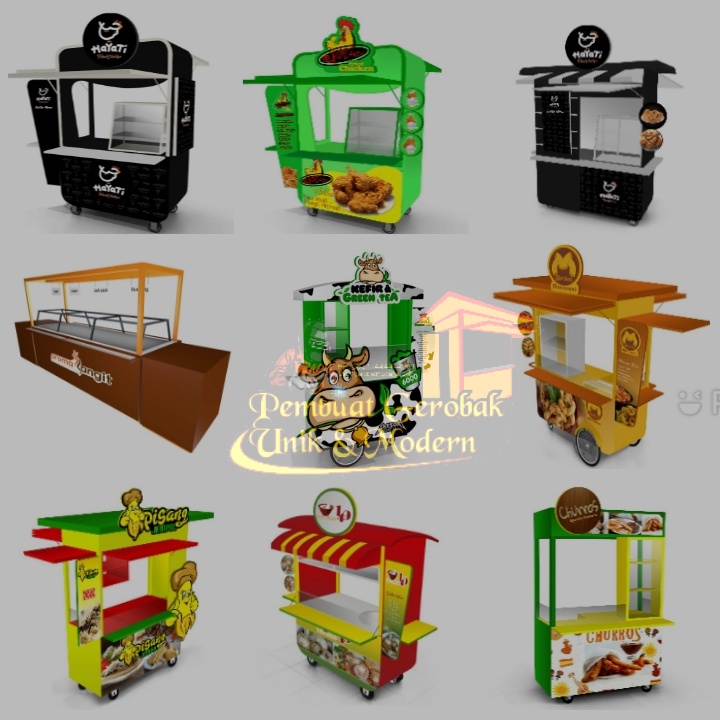 bikin design gerobak modern dan unik - Gerobak Modern
