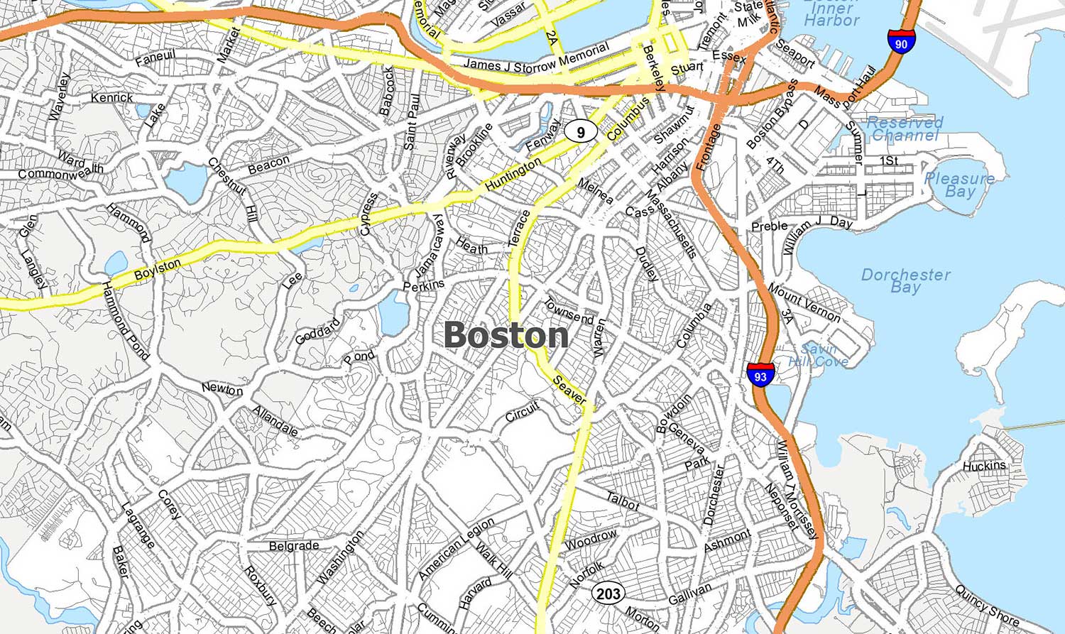 Boston map