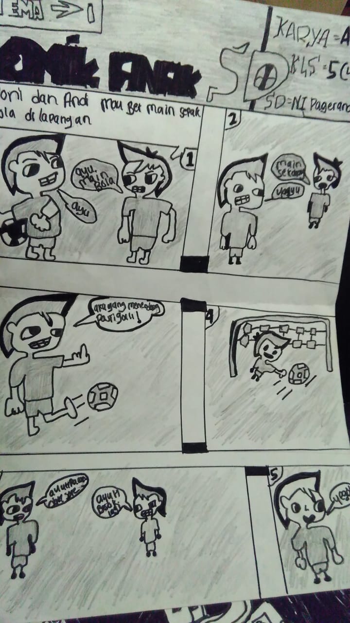 Membuat Komik Tugas Kelas V - Tema 1 Sub Tema 3 Pembelajaran Ke 2 - Gurune.net