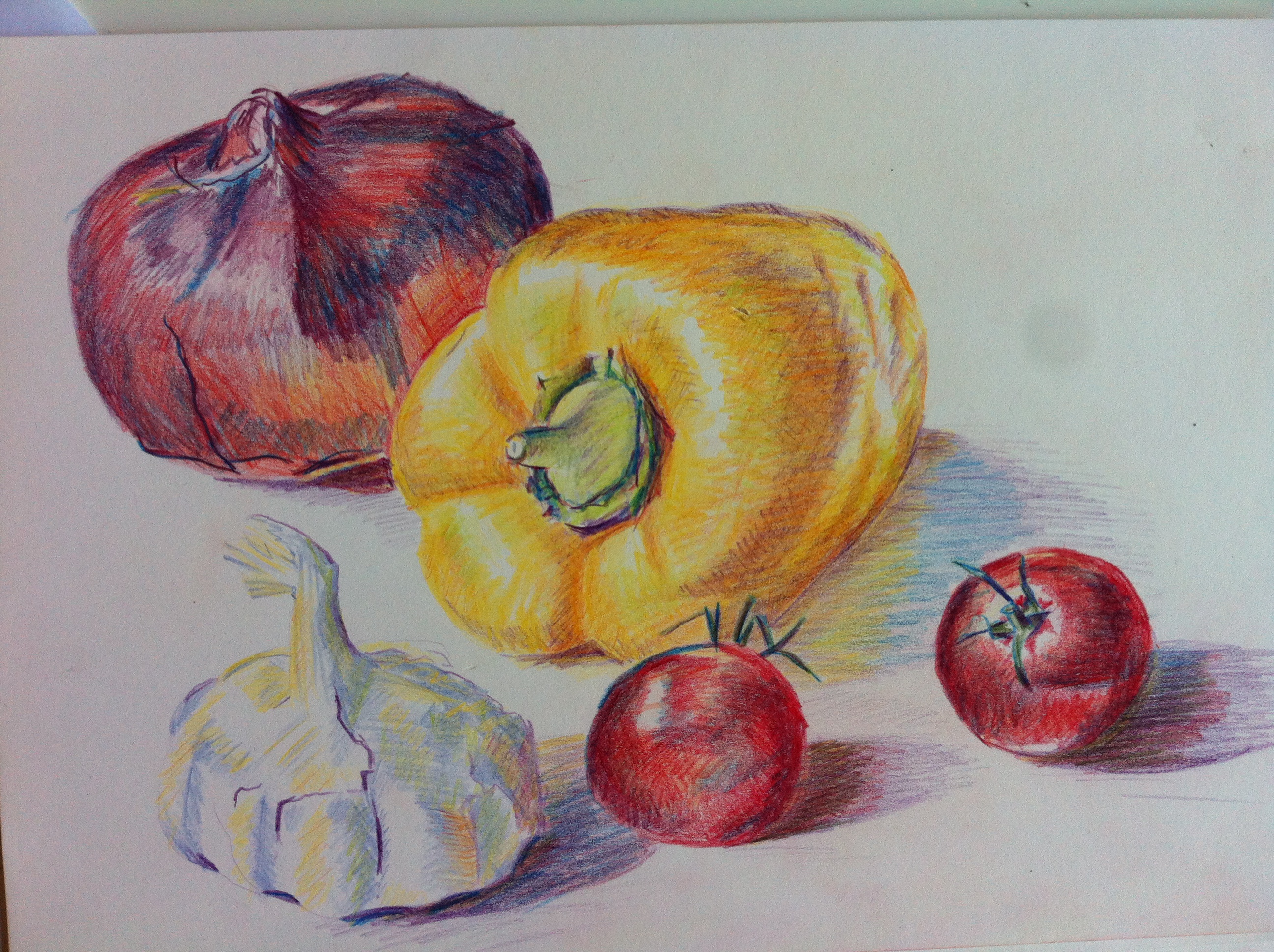 как нарисовать фрукты
