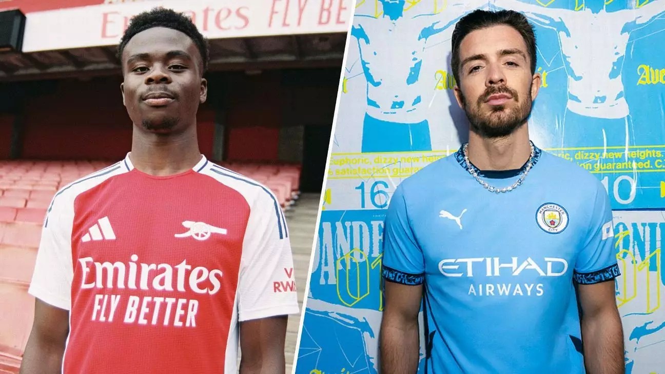 The Unveiling of Arsenal and Manchester City’s New Kits for the 2024-25 Season
