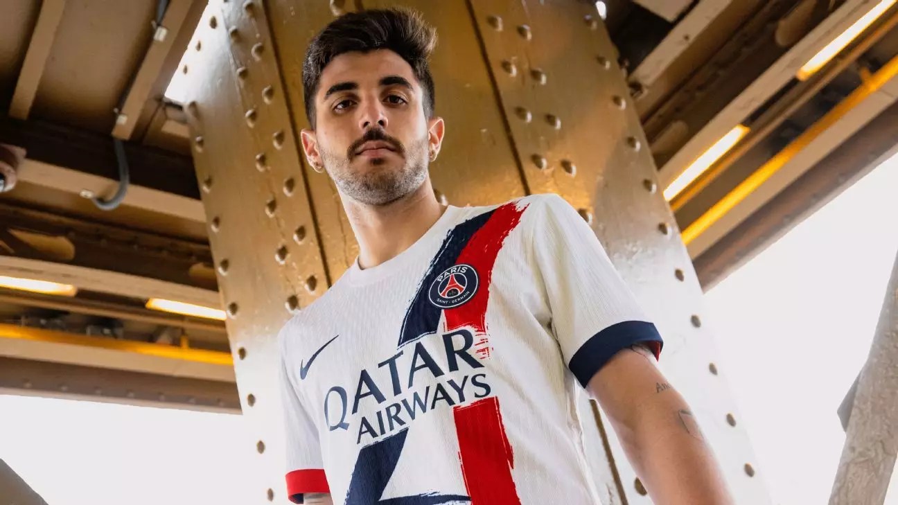 Paris Saint-Germain’s New Away Kit Inspired by the Eiffel Tower