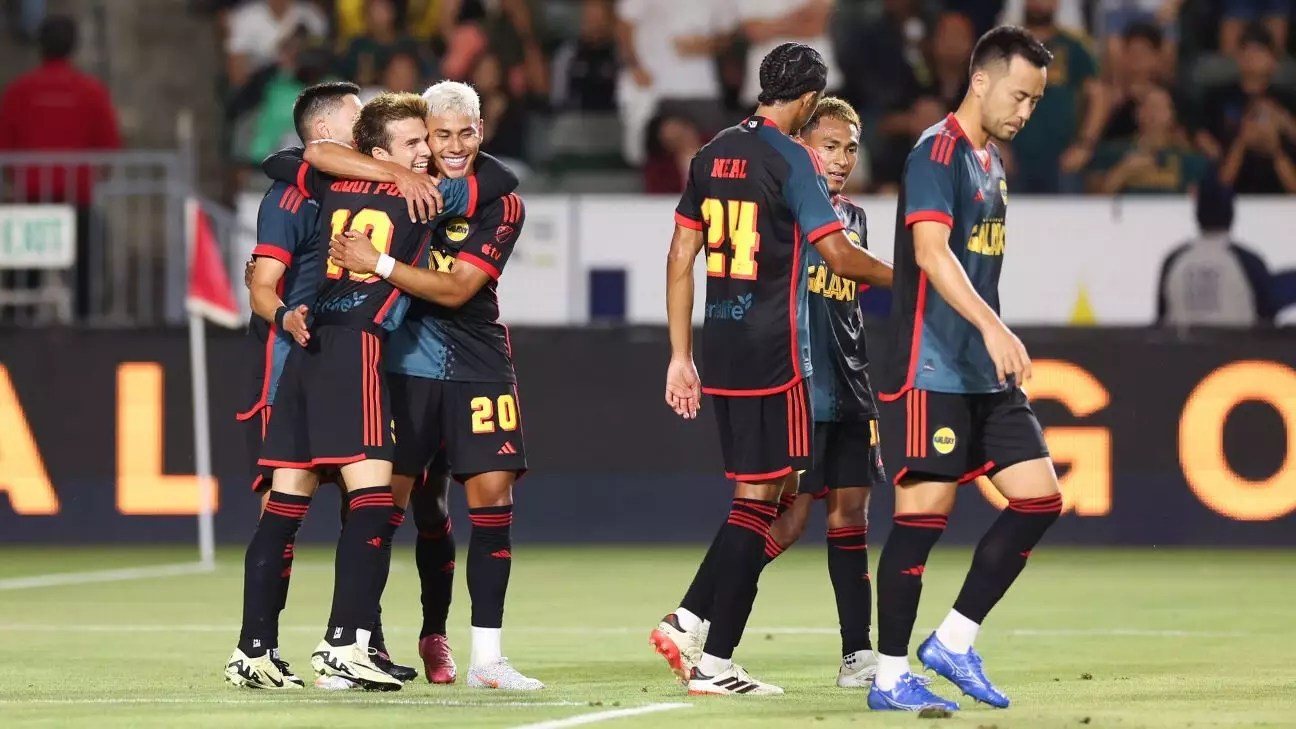 The LA Galaxy Triumphs Over The Colorado Rapids With A 3-2 Victory