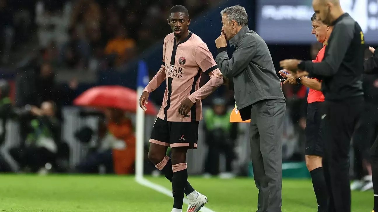 Controversy at PSG: Dembélé’s Dispute with Enrique Overshadows Champions League Clash