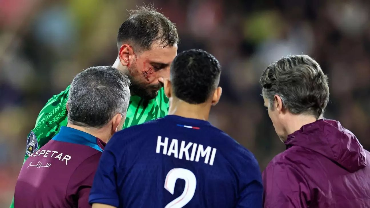 Aftermath of the Incident: Donnarumma’s Injury and PSG’s Dominance