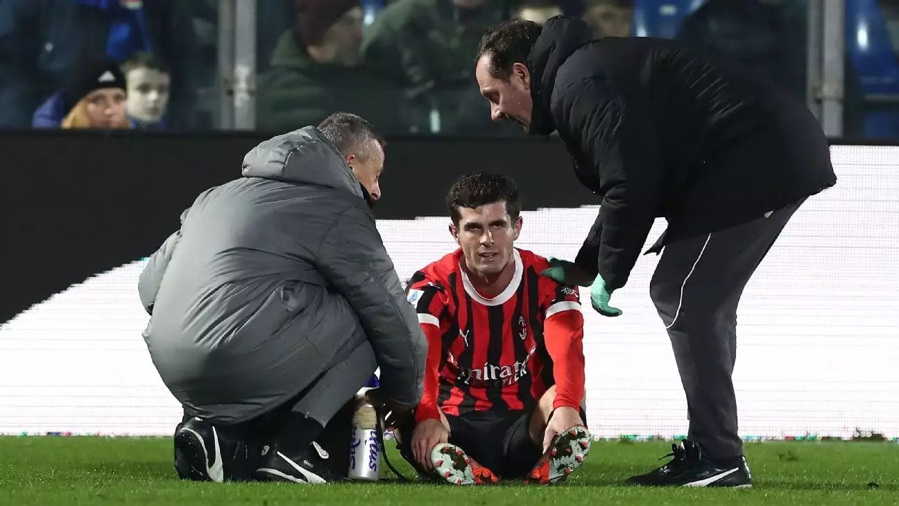 Christian Pulisic’s Injury: Impact on AC Milan Ahead of Juventus Clash