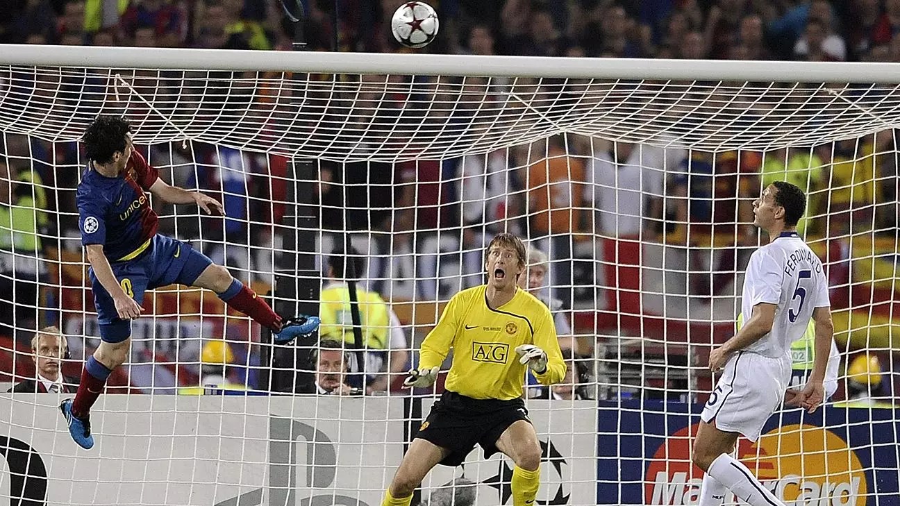 Transcending Moments: Messi’s Iconic Header Transformed into Art