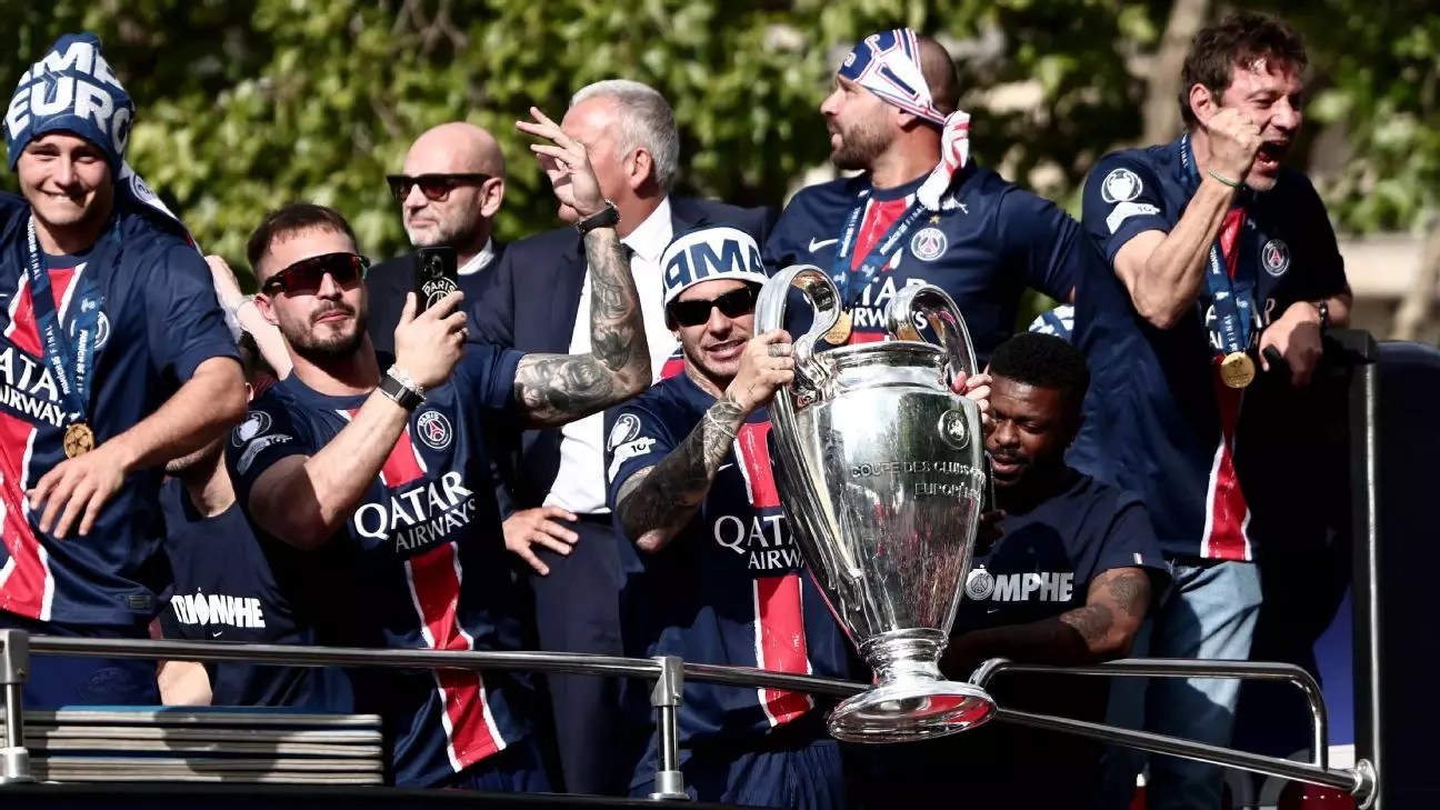 Celebration in the Shadows: PSG’s Glory Amidst Tragedy