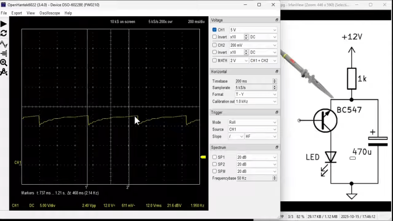 Blinking An LED With a Single Transistor