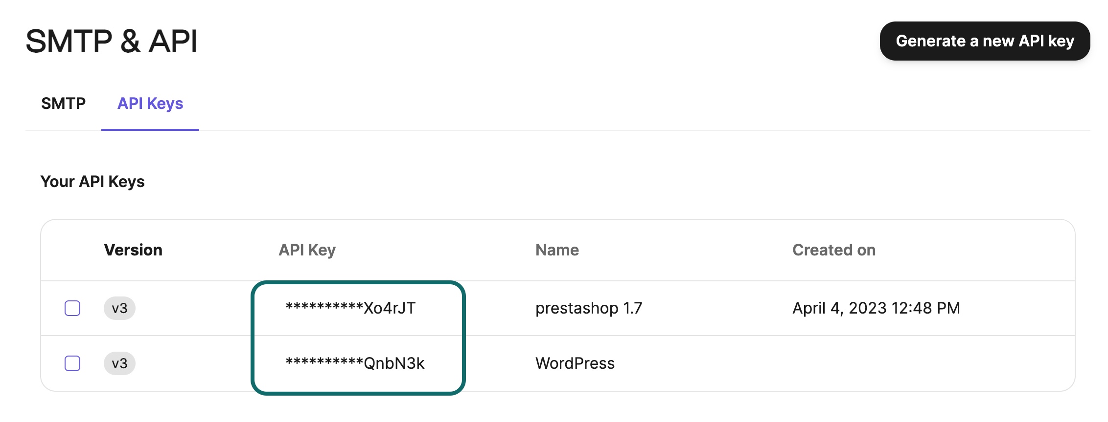 Create and manage your API keys – Home