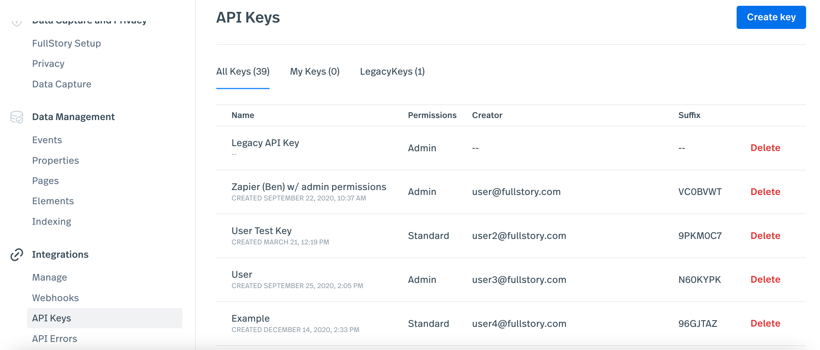 Where can I find my API key? – Fullstory Help Center