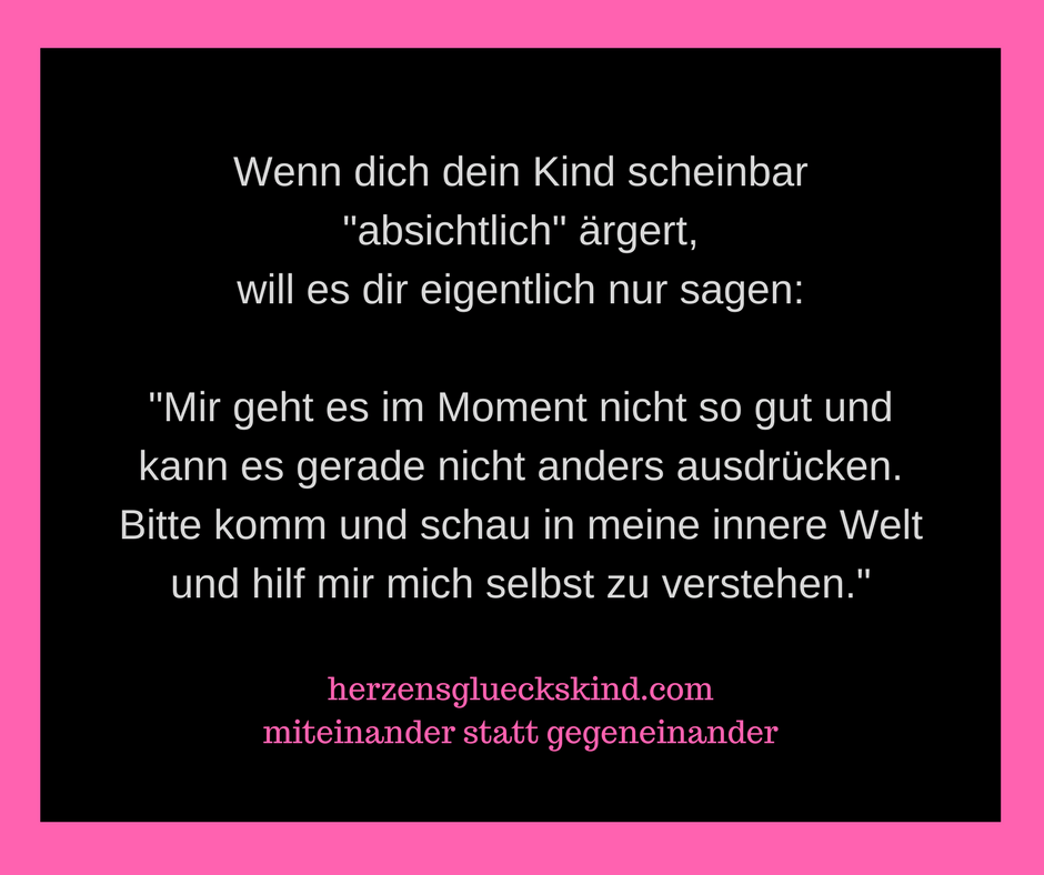 Hilf deinem Kind anstatt gegen es zu kämpfen! â Herzensglückskind