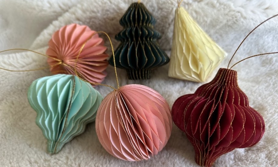 Paper Christmas Ornaments 6-Count Only .59 Shipped for Prime Members (Collin LOVES Hers)