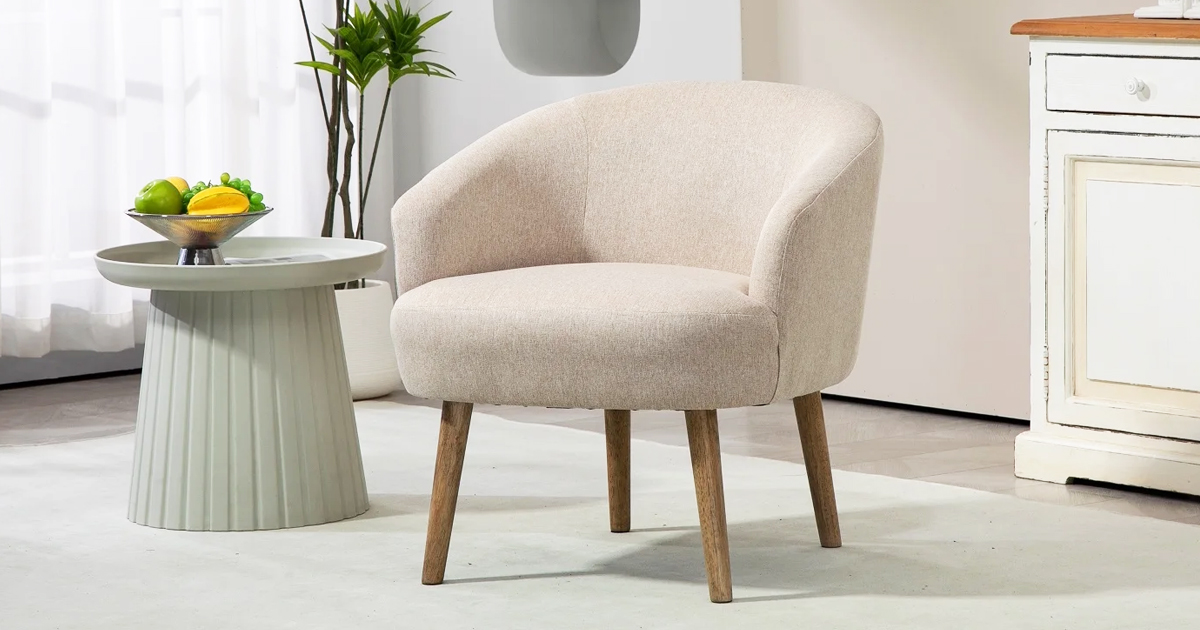 Mainstays Furniture Sale | Linen Accent Chair Only Shipped Mainstays Furniture Sale | Linen Accent Chair Only Shipped