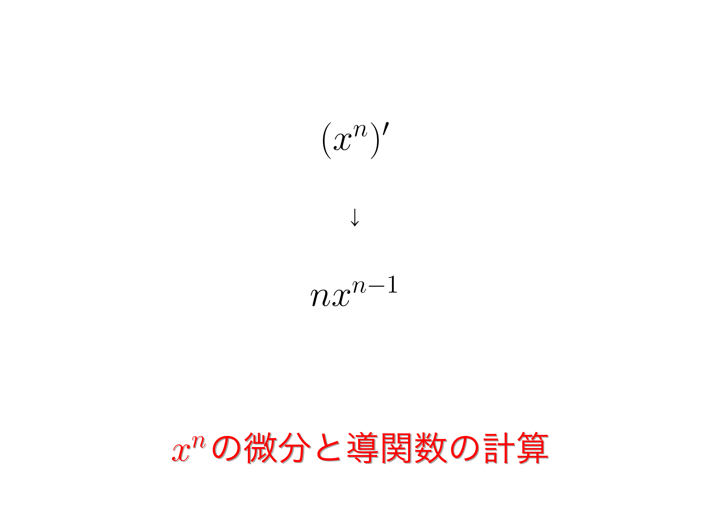 x^nの微分と導関数の計算 | おいしい数学