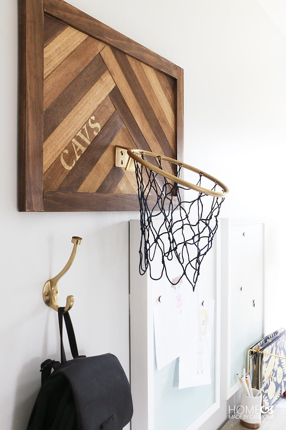 Basketball hoop decor