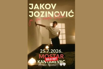 Jakov Jozinović rasprodao koncert u Mostaru: Publika iz cijele regije stiže na Kantarevac – Hrvatski Medijski Servis