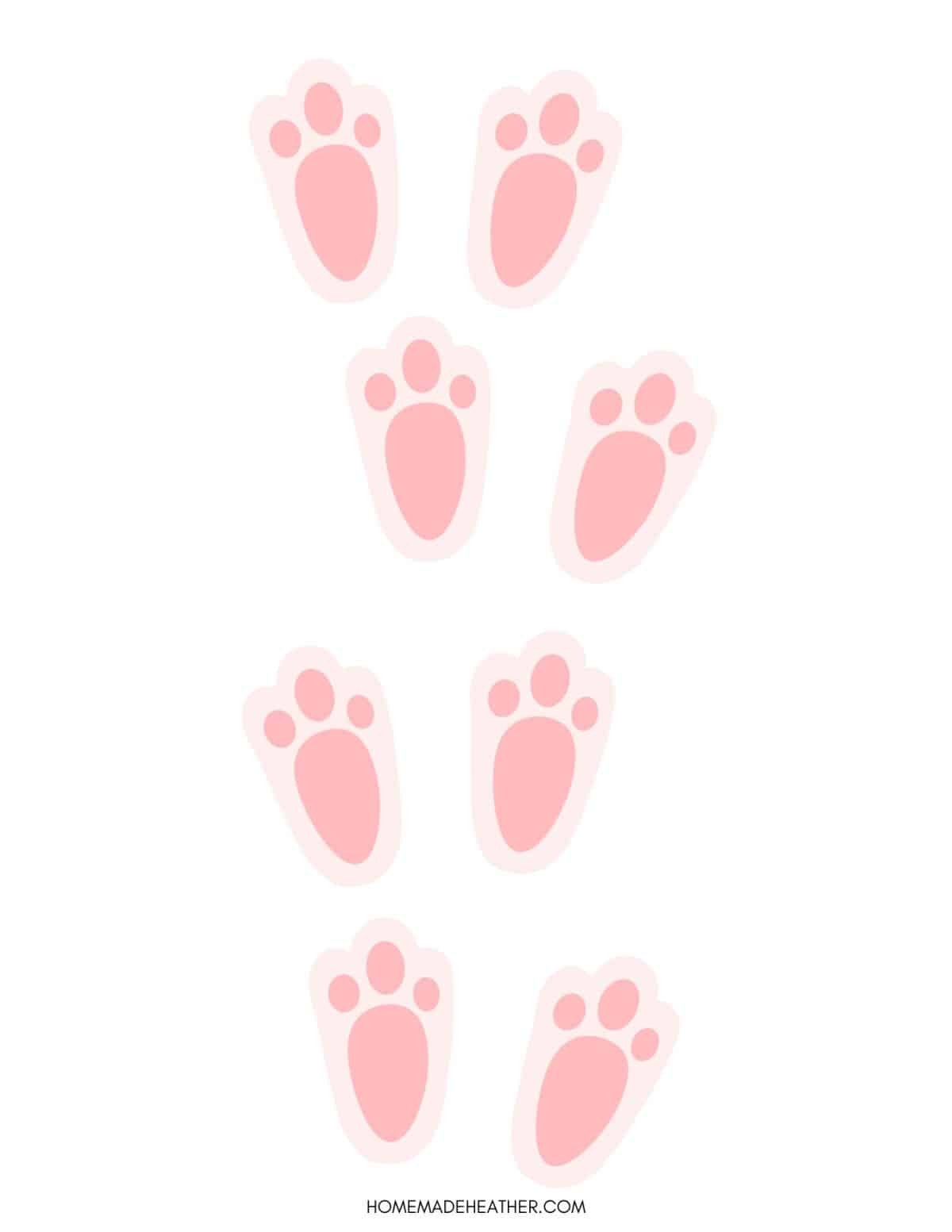 Printable Easter Bunny Footprints Homemade Heather printable-easter-bunny-footprints-homemade-heather