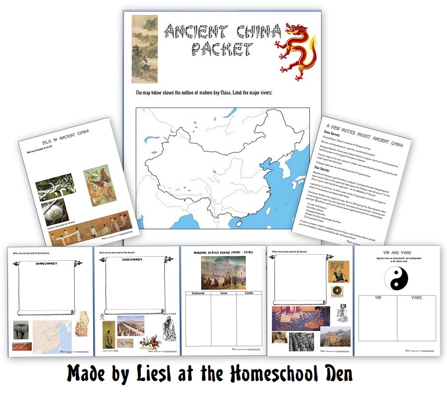 China Geography And Landmarks Packet Homeschool Den