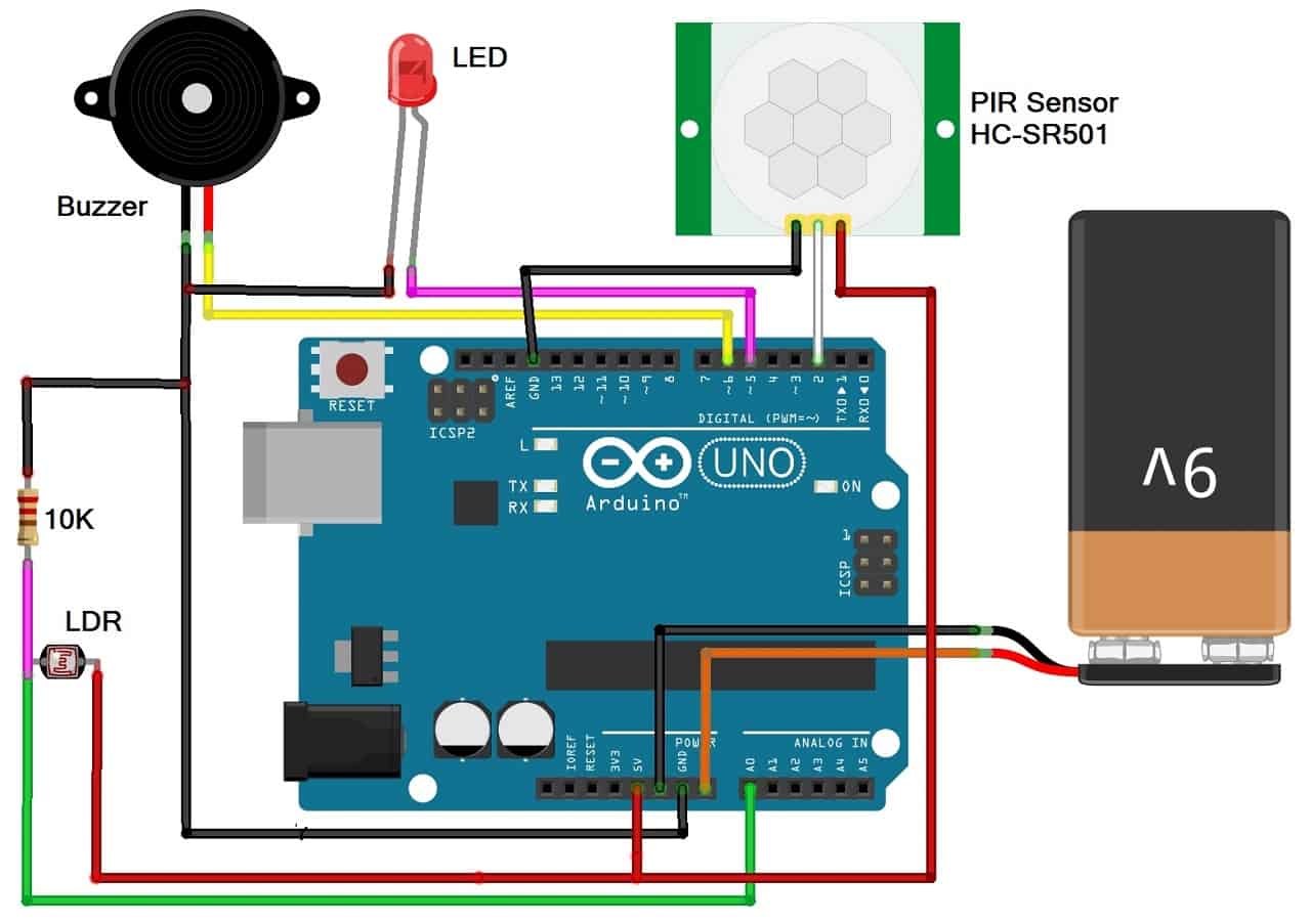 Circuit Diagram Of Home Security Alarm System