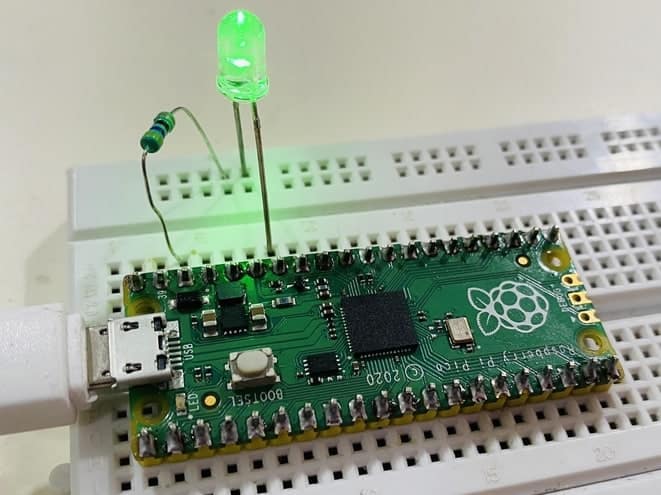 Raspberry Pi Blinking Led Circuit - Circuit Diagram
