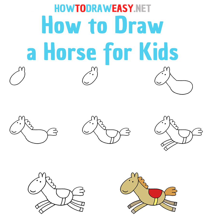 Top 32+ Wallpapers how to draw a horse head step by step for kids Updated