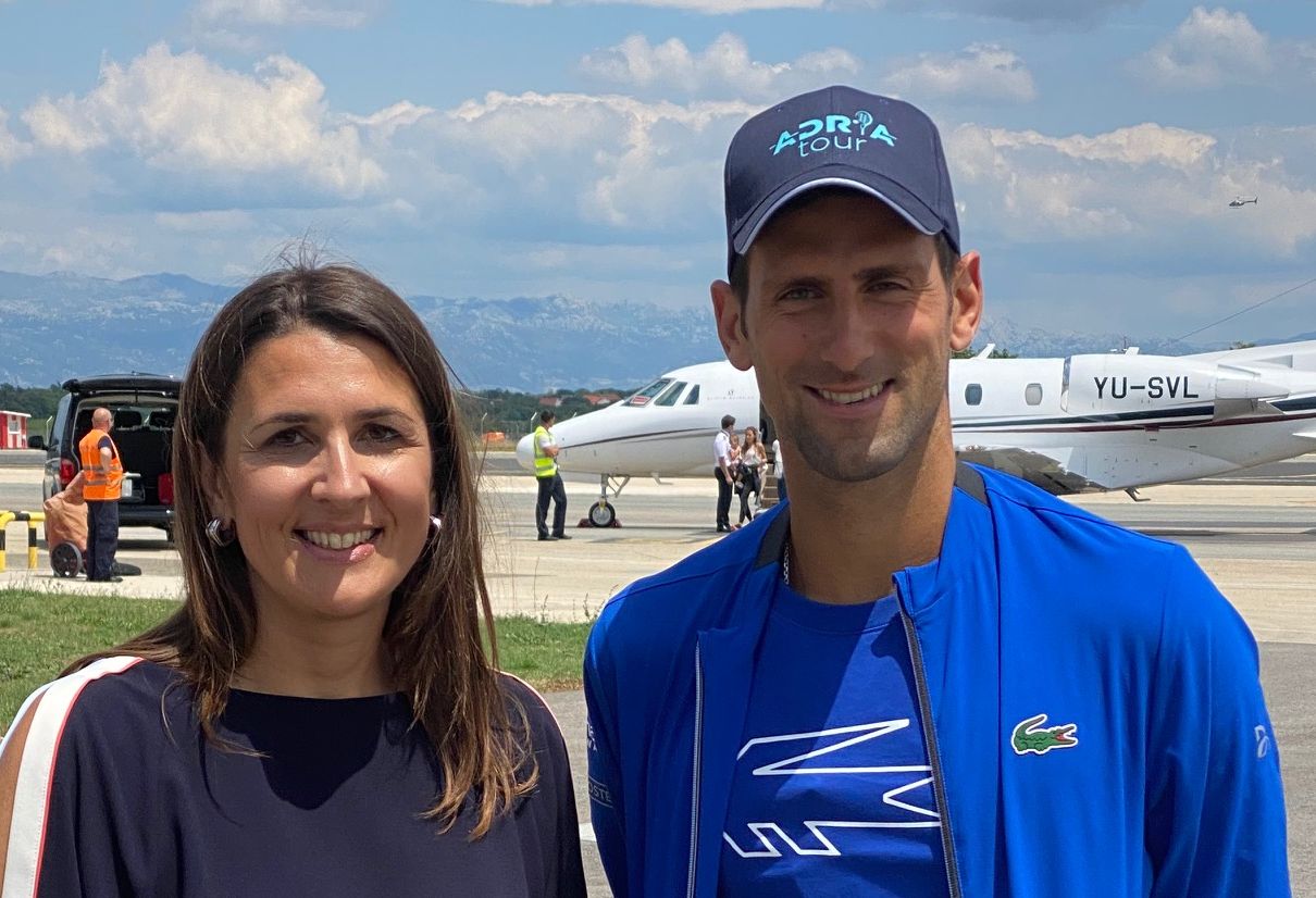 Novak Ä'okovic Sletio U Zadar Hrvatska Je Od Danas Teniski Centar Svijeta Hrvatski Teniski Savez