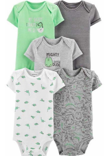 Kit 5 Body Carters 24 Meses Manga Curta Dinossauro Mercado Livre