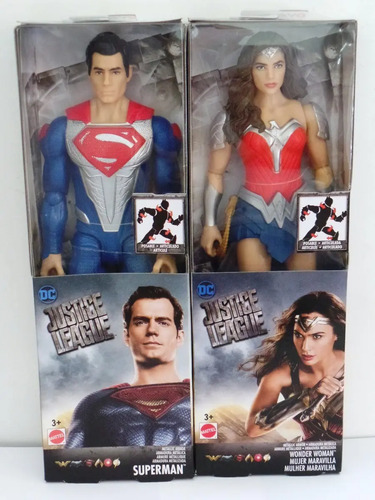 Boneco Superman Mulher Maravilha Liga Justica 30cm Mattel Frete Gratis