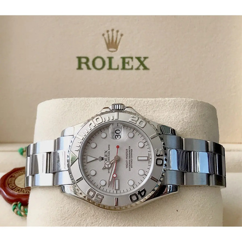Rolex Yacht Master I Aco Platina 35mm Completo Mercadolivre