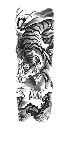 Tatuaje Temporal Brazo Tigre Salvaje # Life In A Tattoo | Life_In_A_Tattoo 500_x_241_webp