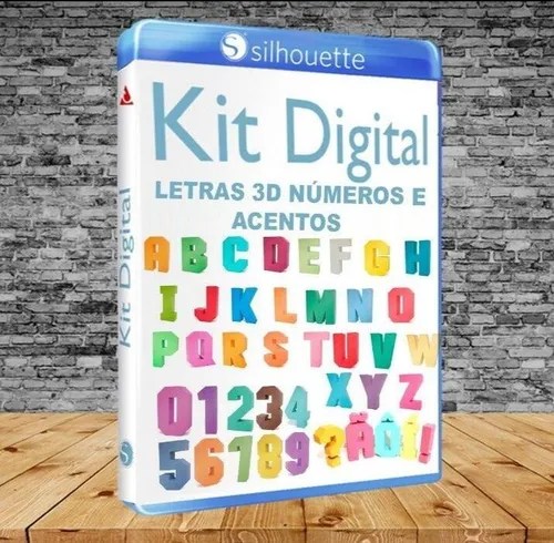 Letras 3d Corporea Archivo Digital Para Cameo Etiquetame
