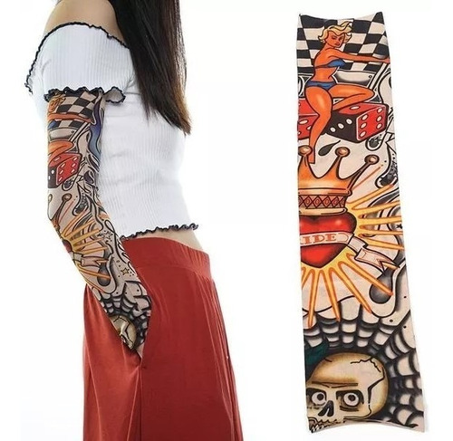 Kit Com 4 Manguito Tatuagem Falsa Sleeve Manga Tattoo Fake | Parcelamento Sem Juros 487_x_500_jpg