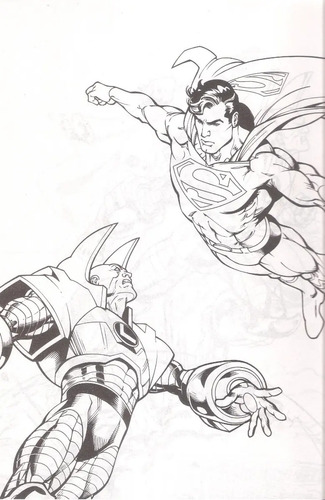 5 Libros Para Colorear 80 Pag Batman Superman Superheroes Mercadolibre