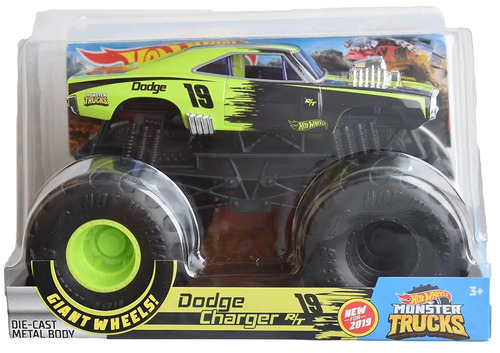 Hot Wheels Monster Trucks 1 24 Dodge Charger Gbv35 Mercadolivre