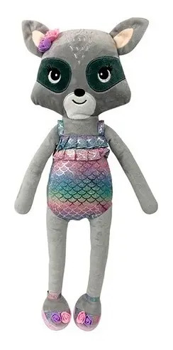 Peluche Bosque Encantado Antonia Mapache Playa Cuotas Sin Interes