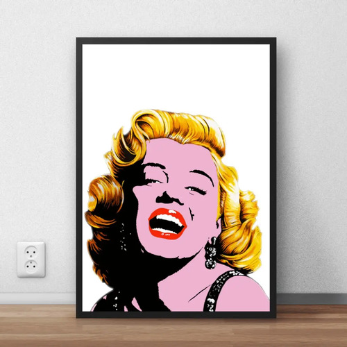 Lindo Quadro Decorativo Pop Art Andy Warhol Marilyn Monroe 4 Mercadolivre