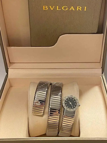 Bulgari Tubogas Serpenti Com Diamantes 2 Voltas Na Caixa Mercadolivre