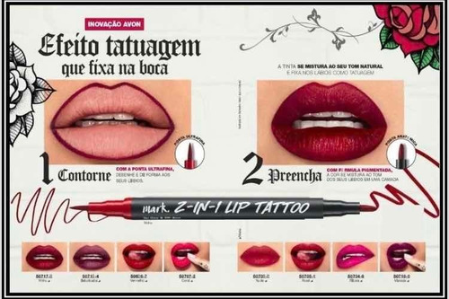 Batom Avon / Delineador Labial 2 Em 1 Mark Lip Tattoo | Mercadolivre 333_x_500_jpg