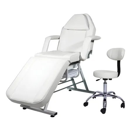 Silla Faciales Cama Reclinable Sillón Masaje Spa Profesional Blanco