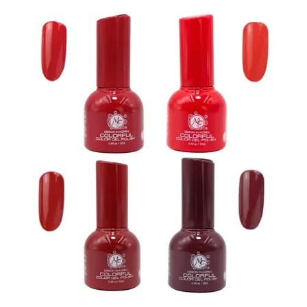 Gama 4 Geles Polish Colorful Para Uñas, Mc Nails, A Color F