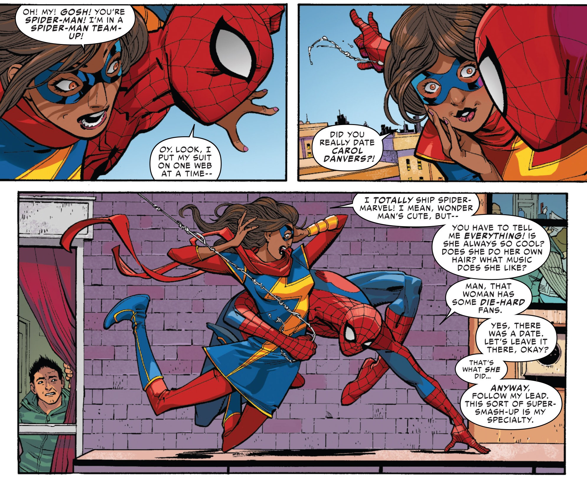 Spider-man and captain marvel porn