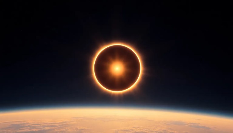 What If We Could Experience a Solar Eclipse from Space?