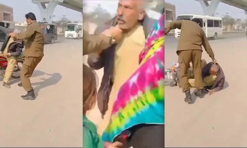 ملتان میں ایس ایچ اوکی بزرگ شہری پرتشدد کی ویڈیومنظرعام پرآگئی