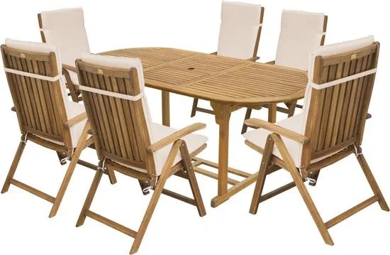 Fieldmann Drveni Vrtni Namjestaj Carmen 1 Bijeli Jastuci Mall Hr