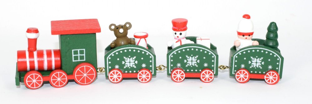 Due Esse Bozicni Drveni Ukras Vlak 19 5 Cm Zeleni Mall Hr
